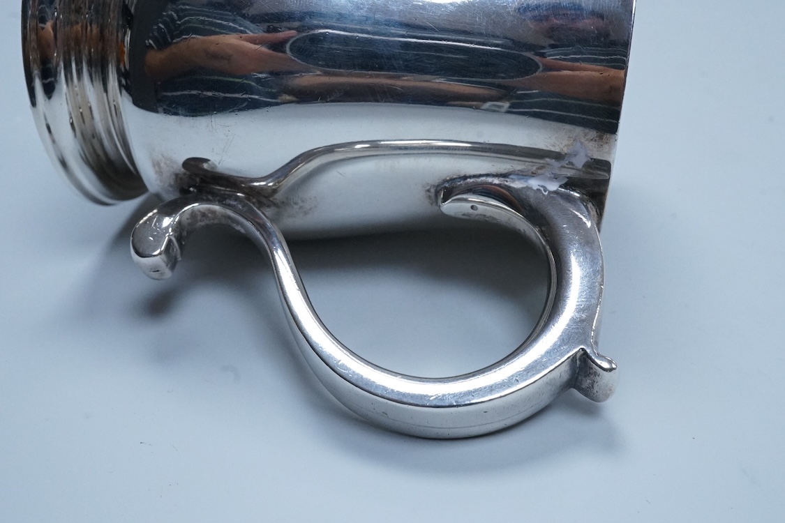 A George VI small silver baluster christening mug, William Comyns & Sons Ltd, London, 1937, height 95mm, 6.8oz.